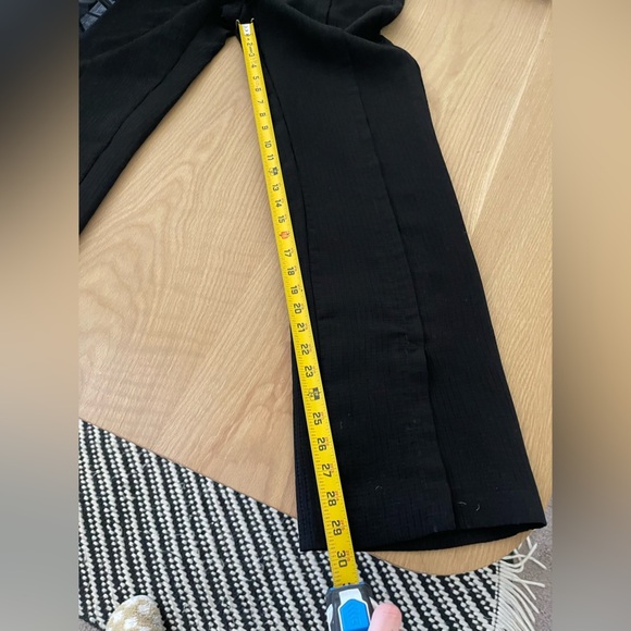 Zara|Black Stretch waist, straight leg trousers with side slits•••Trendy & cute - Picture 12 of 14